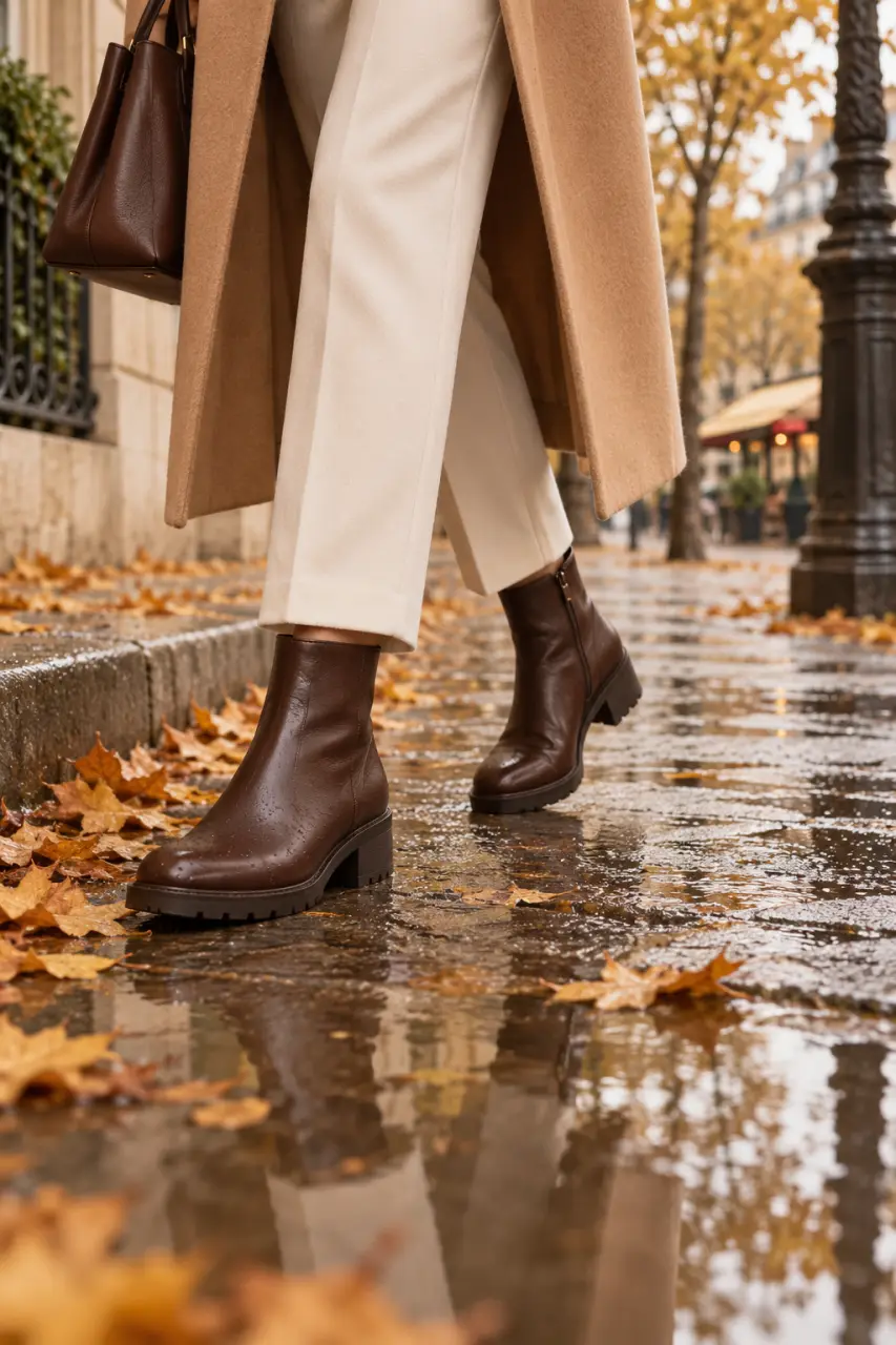 Chaussures automne 2025 : rester élégante sans sacrifier le confort ni affronter la pluie