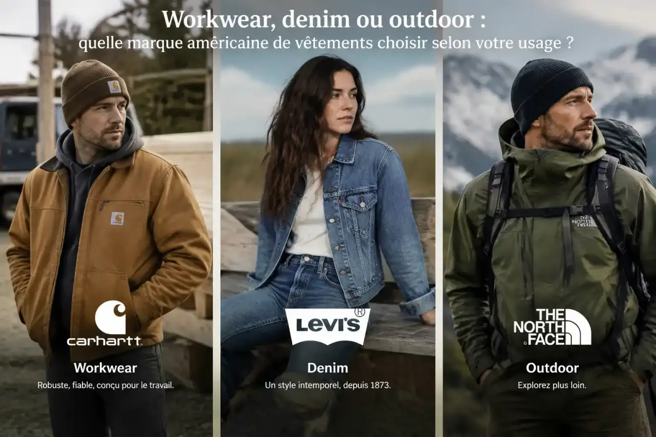 Workwear, denim ou outdoor : quelle marque américaine de vêtements choisir selon votre usage ?