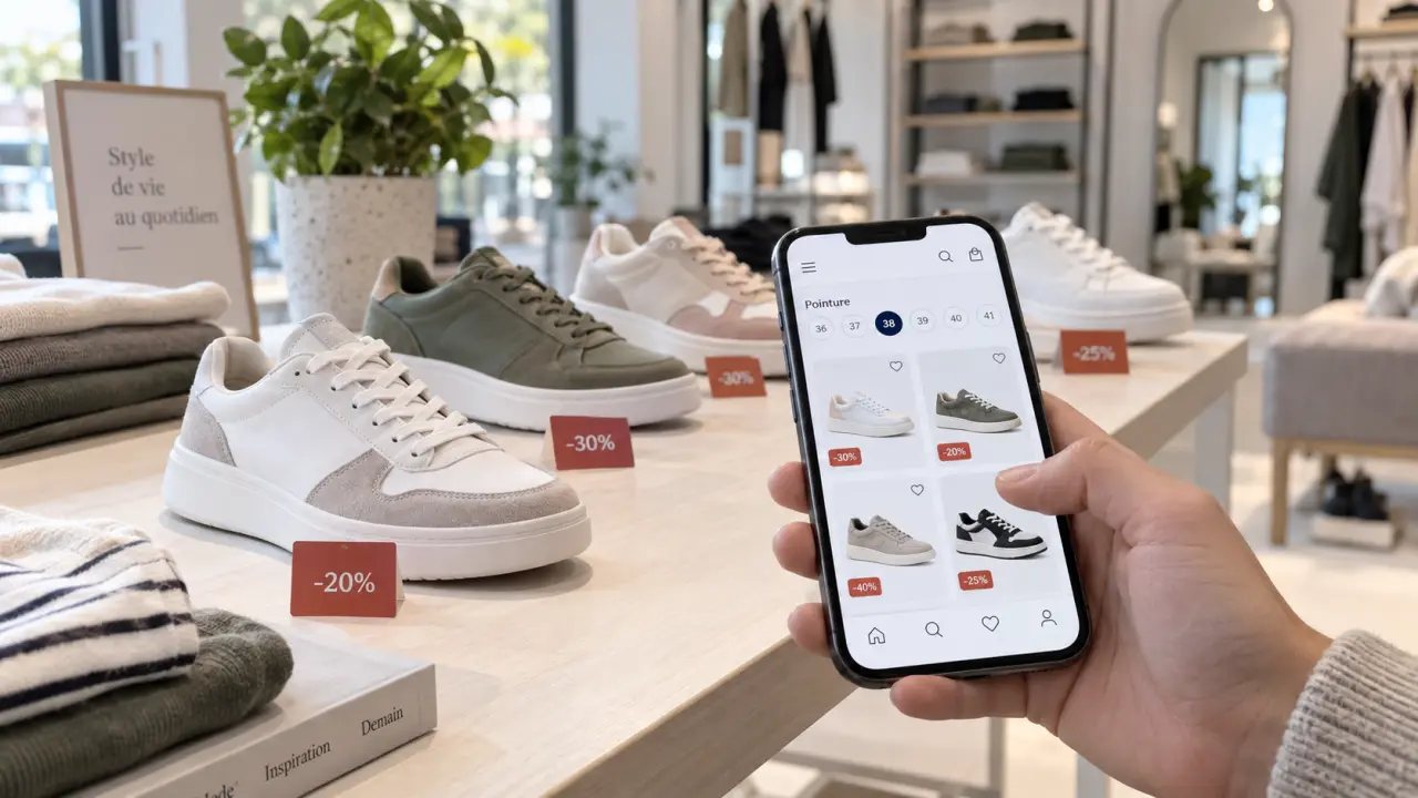 Sneakers en solde : filtrez votre pointure avant de comparer les remises