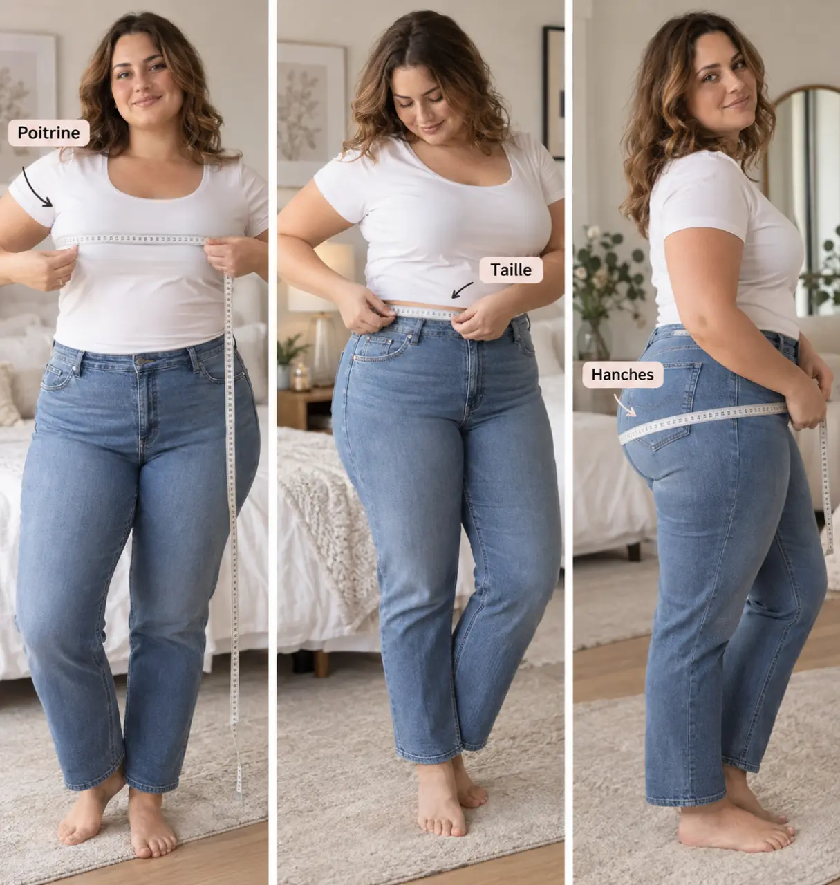 XL femme : 3 mensurations à vérifier avant de choisir entre 44 et 46