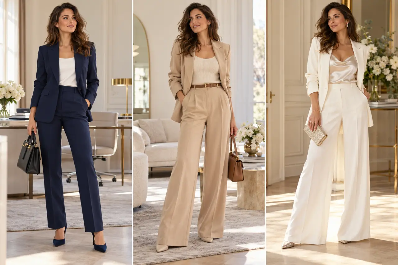 Ensemble pantalon femme : quelle coupe choisir du bureau à la cérémonie ?