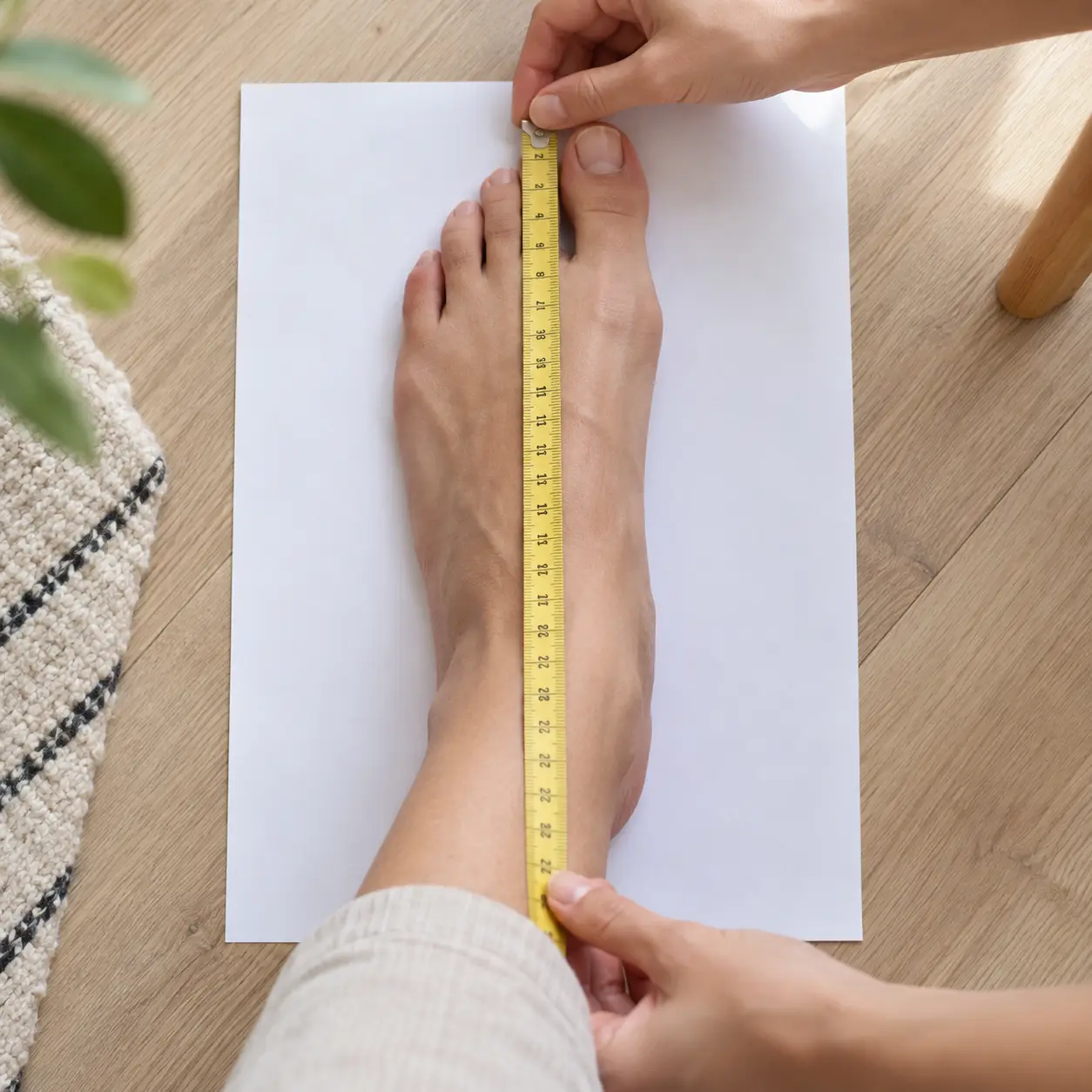 Taille de chaussure : mesurez votre pied en centimètres pour choisir la bonne pointure